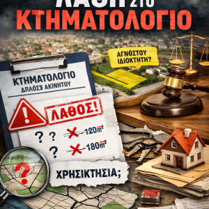 λάθη στο κτηματολόγιο