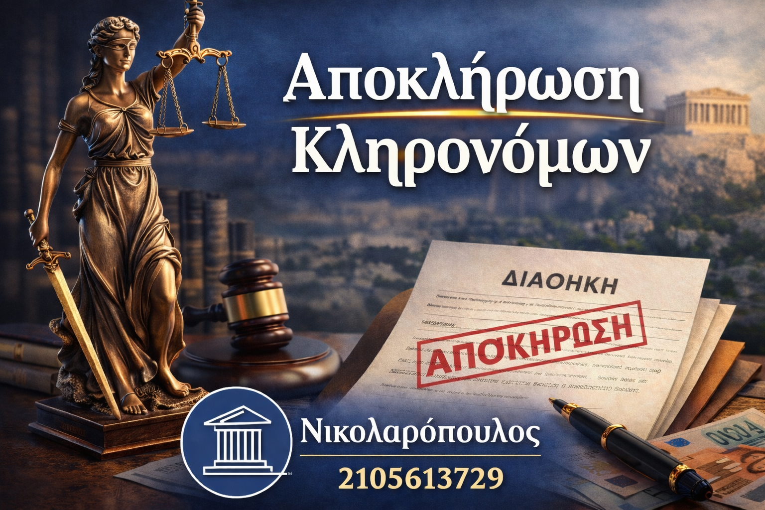 αποκλήρωση δικηγόρος Αιγάλεω