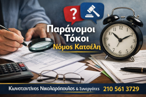 παράνομοι τόκοι νόμος Καρσέλη Νικολαρόπουλος