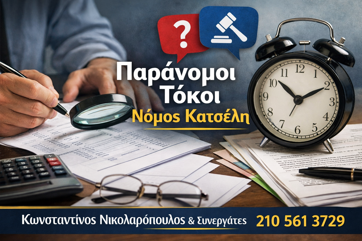 παράνομοι τόκοι νόμος Καρσέλη Νικολαρόπουλος